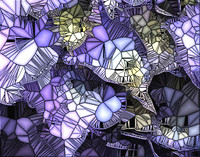 Hydrangea Stained Glass