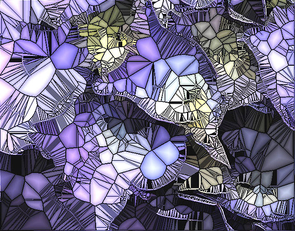 Hydrangea Stained Glass