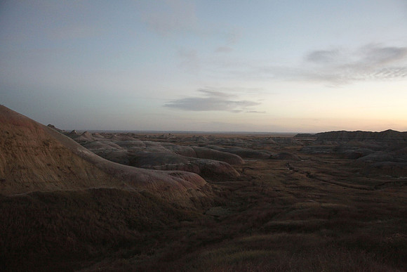 SD Badlands at Sunset