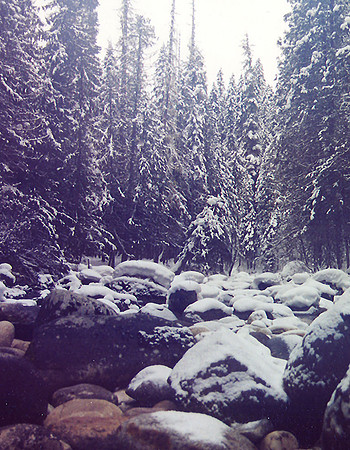 Snow on Rocks